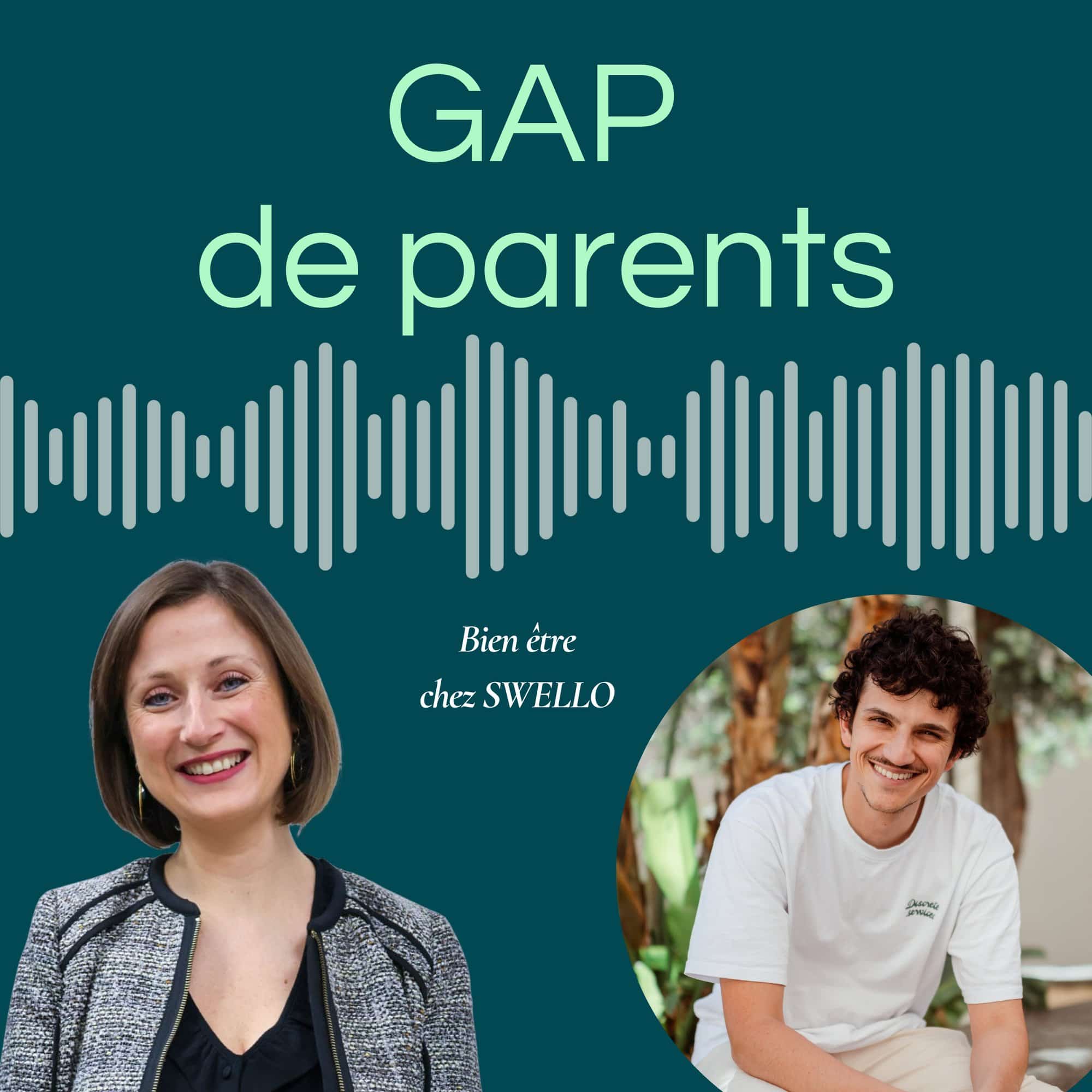 Sophie Litt et Jonathan, CEO de Swello, au micro du podcast Gap de parents